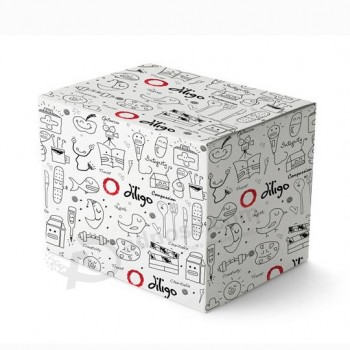 Caixa de empacotamento de papel personalizada dos desenhos animados extravagantes para o presente