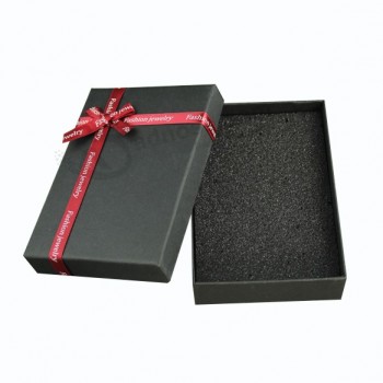 Custom Gift Paper Packaging Box with Silk Ribbon