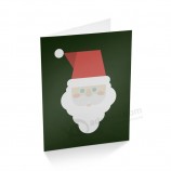 Tarjeta de felicitación de papel de regalo personalizado de dibujos animados coloridos de Navidad