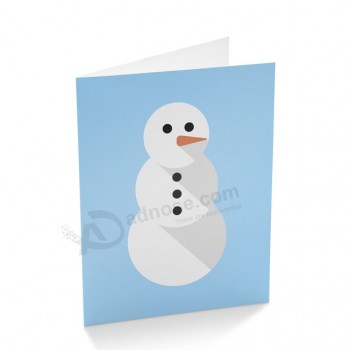 Impressão de cartão de papel do cumprimento extravagante feito sob encomenda do feriado do Natal