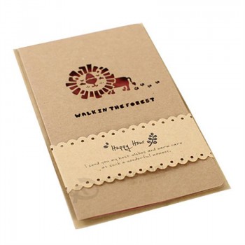 新しいデザインの紙グリーティングカード結婚式の招待状