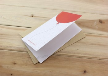 Cartão personalizado com cartões de convite de papel de envelope