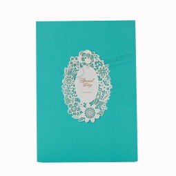 Cartes d'invitation de mariage papier personnalisé en couleur en gros