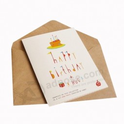 Full color bedrukking op maat cadeau papier verjaardagskaart