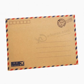 Impression d'enveloppe de lettre de papier kraft personnalisé de haute qualité