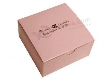 卸売カスタムエレガントなデザインホット販売ピンク色のケーキボックス (Yy-K0010)