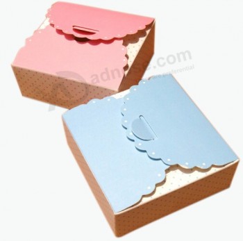 оптовый таможенный логос для картона бумажной складной коробки для торта (уу-с0100)