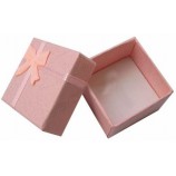 Wholesale Pink Colour Lovely Ring Paper Jewelry Box (YY-B0053) with your logo with high quality