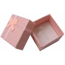 Wholesale Pink Colour Lovely Ring Paper Jewelry Box (YY-B0053) with your logo with high quality