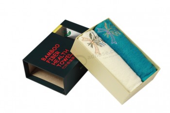 수건의 도매 사용자 지정 고품질 다채로운 인쇄 용지 상자 (Yy-티001)귀하의 로고와 함께