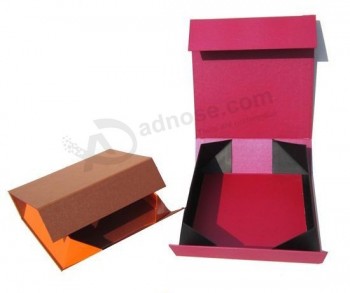 定制与您的徽标为豪华可折叠纸刚性礼品盒 (YY-0102)