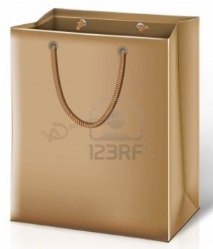 사용자 정의 고품질 황금 색상 프로 모션 종이 가방 (와이와이--비0043) 판매