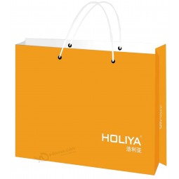 Wholesale High Quality Yellow Colour Fashion Paper Bag (YY--B0326) with your logo