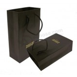 Custom cheap Hot Selling Black Colour Paper Bag (YY-B0015)