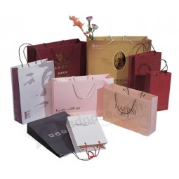 Wholesale custom logo with Different Color Paper Gift Bag with Various Sizes (YY-B0105)