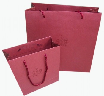 热卖艺术纸袋为葡萄酒瓶 (年年-湾0112) 带有你的标志