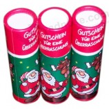Colourful Attractive Cute Christmas Cardboard Tubes (YY-B0137) with your logo