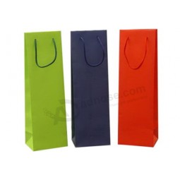 Eco-Friendly Material Single Bottle Paper Wine Bag (YY-B0093) with your logo