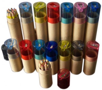 Colourful High Class Plastic Top Paper Tube Packaging (YY-B0098) with your logo