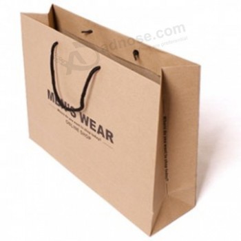 도매 주문 고품질의 핑크 컬러 종이 쇼핑 가방에 대한 귀하의 로고 (와이와이-비0161)