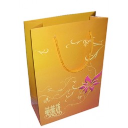 Wholesale custom your logo for Golden Colour Printing Matt Paper Paper Bag (YY-B0171)