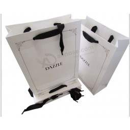 High Quality Classic Black and White Colour Paper Bag (YY-B0130) with your logo