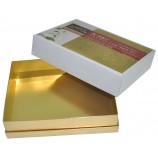 Professional custom with your logo for High Qualtiy Elegant Golden Colour Gift Boxes with Lids (YY--B0216)