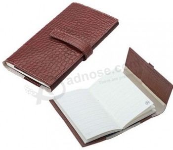 изготовленный под заказ высокий-епd высококачественный коричневый цвет пu кортикальный ноутбук (уу-п0018) с вашим логотипом