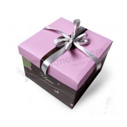 Professional customized New Design Decorative Paper Gift Box with Ribbon (YY-B0100)
