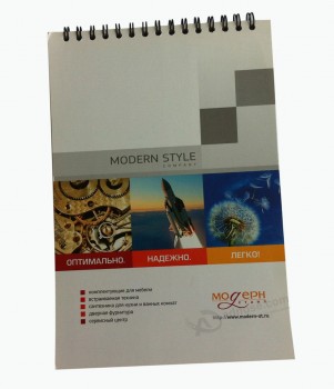 Wholesale custom your logo for 2017 Hot Sale High Quality Stylish Spiral Notebook (YY-N0103)