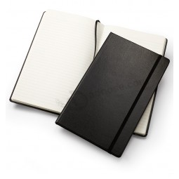 Professional customized your logo for 2017 High Quality Black Leather Notebook