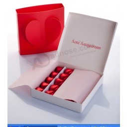 Custom with your logo for High Quality Red&White Colour Paper Chocolate (YY-C0136)