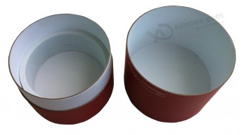 사용자 지정 저렴 한 두 조각 포장 상자 /두 조각 둥근 튜브 상자 (와이와이-비0247)