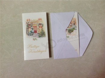 封筒とクリスマスの挨拶状/封筒入りの音楽グリーティングカード