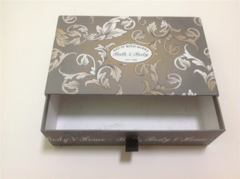 ящик для ящика с ленточной рукояткой/коробка ящика для бумаги с ручкой