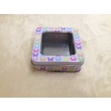 Tin Box with Clear Window for Food