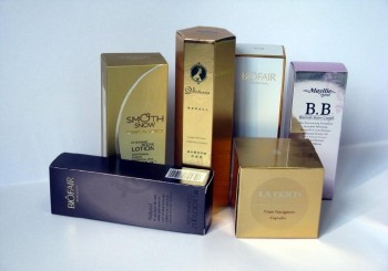 Groothandel alibaba aangepaste cosmetische doos, cosmetische papier doos met elegant design