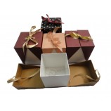 роскошная складная магнитная закрывающая подарочная коробка/картонная подарочная коробка