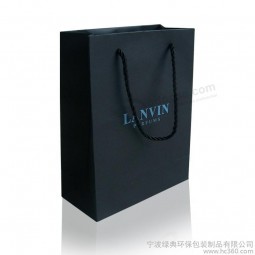 Customized Recyclable Reusable Foldable Elegant Paper Shopping Bags