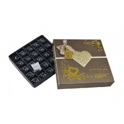 Custom fancy luxe foliedruk vouwbare geschenk papieren doos met handvat