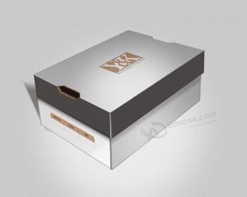 Caixa dE sapatos dE moda papar com logotipo dE EstampagEm a quEntE / Logotipo da uv