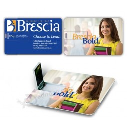 Plástico usb webkey tamaño de tarjeta de visita con impresión personalizada