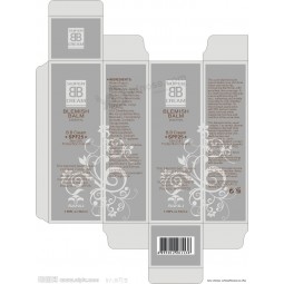 Caja de embalaje de crema de protección solar con baño de plata