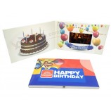 Happy Birthday LCD Brochure Video Greeting Card 4.3Pollici