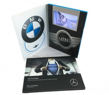 Business Gift Use Video Brochure 5 Inch LCD / TFT Screen Video Greeting Card 128MB with 3 Buttons