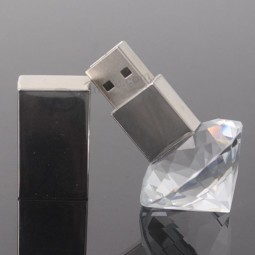 Shinny diamante cristal usb flash para brindes promocionais