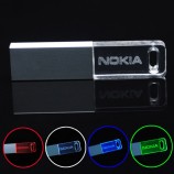 Unità flash acrilico bulk flash drive USB 128mb 256 mb 1 gb 2 gb 4 gb 8 gb 16 gb trasparente con led prezzo di fabbrica