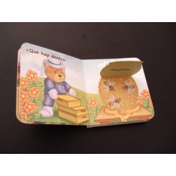 层压儿童彩色书籍印刷 /薄薄的水可见书