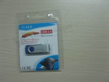 Meistverkaufter Schwenk-USB-Stick mit Blisterverpackung