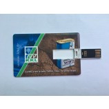 24h Services Hot Sell Business Card USB Flash Drive with Full Color Printing